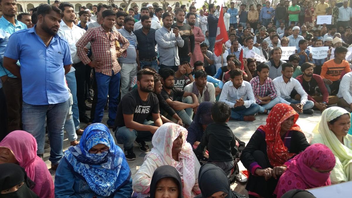 Protest against attack on rabbani Hotel