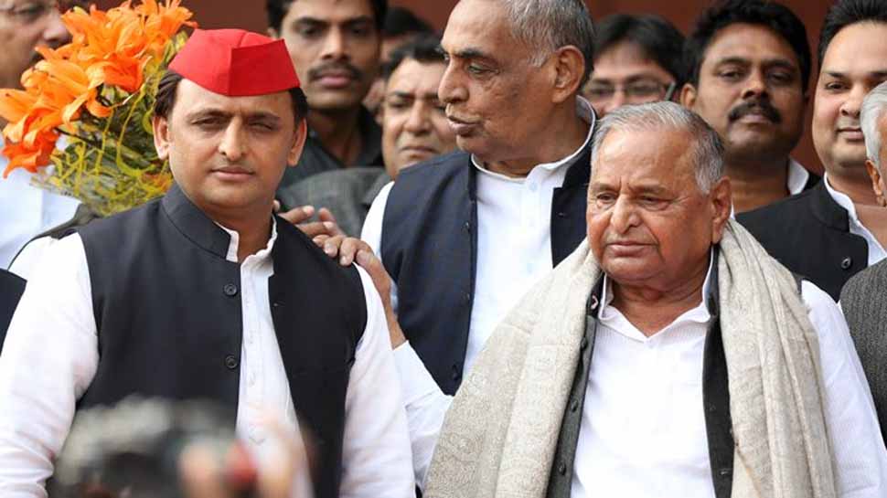 Akhilesh and Mulayam Singh