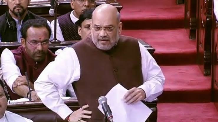Amit shah in parliament