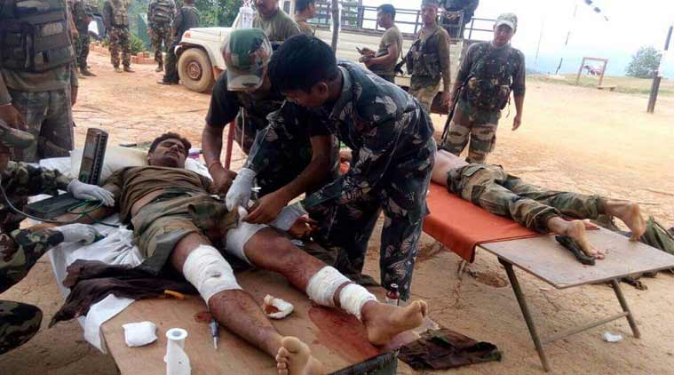 Injured Army jawan