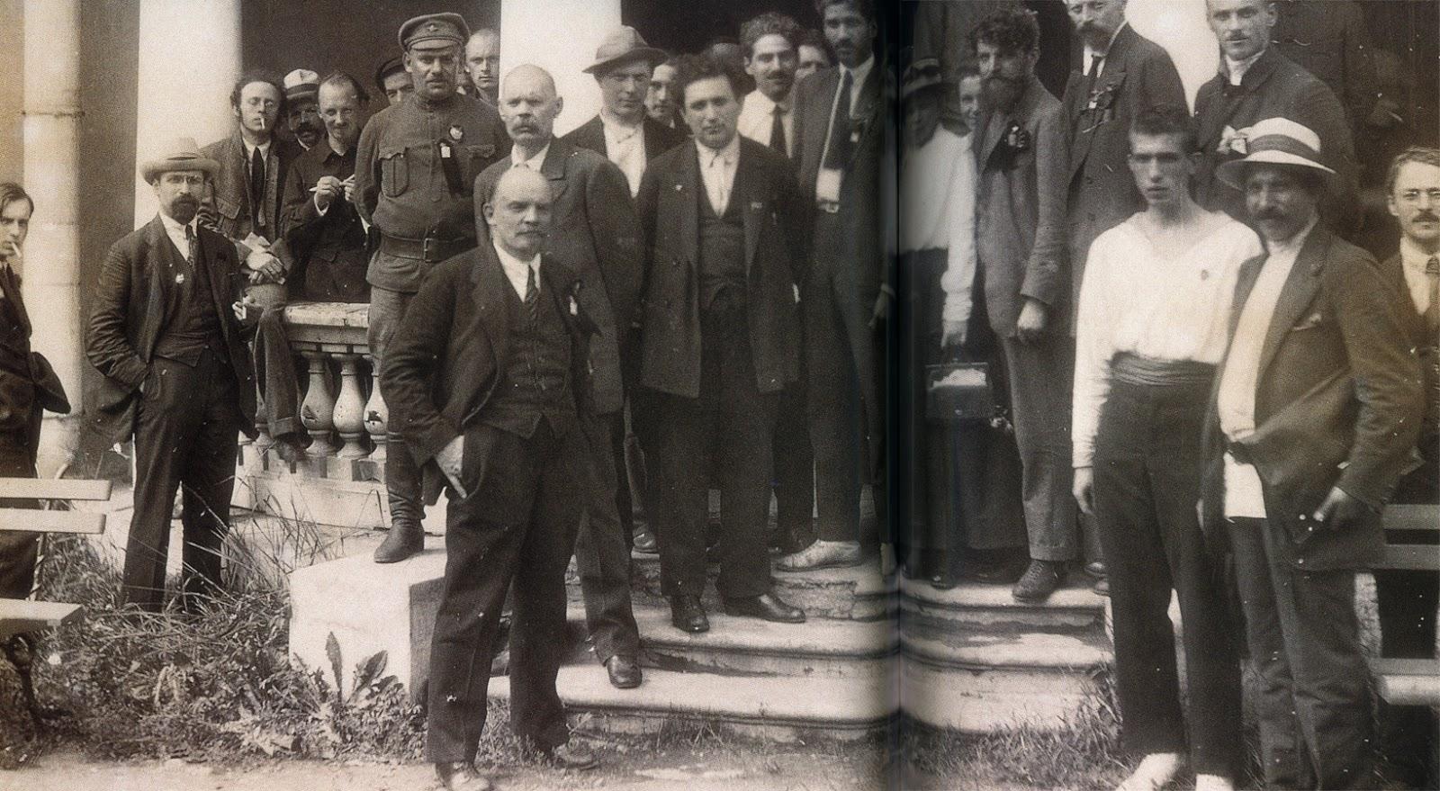 M.N.Roy (Centre) with Lenin, Gorky & others