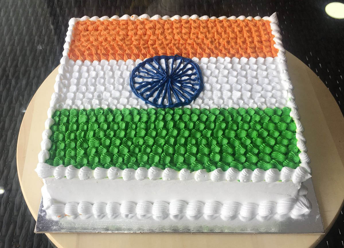 National flag cake