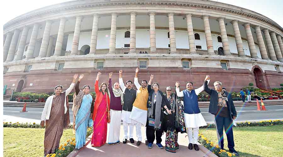 suspended Rajya Sabha MPs