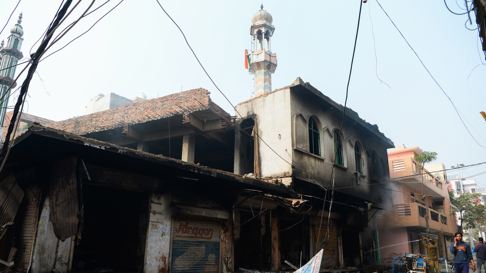 mosque burnt