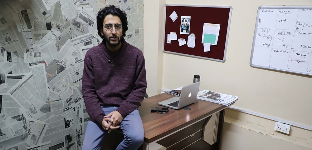 Fahad Shah, editor-in-chief, of the news portal The Kashmir Walla