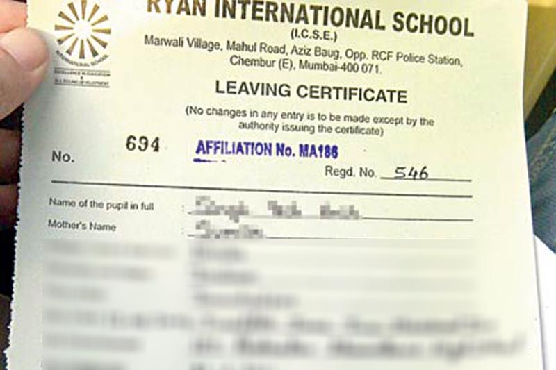 School Leaving certificate