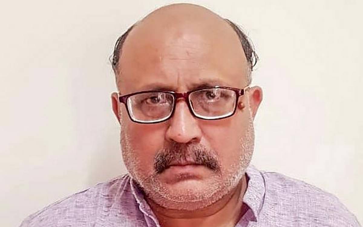Journalist Rajeev Sharma, arrested by the Delhi police