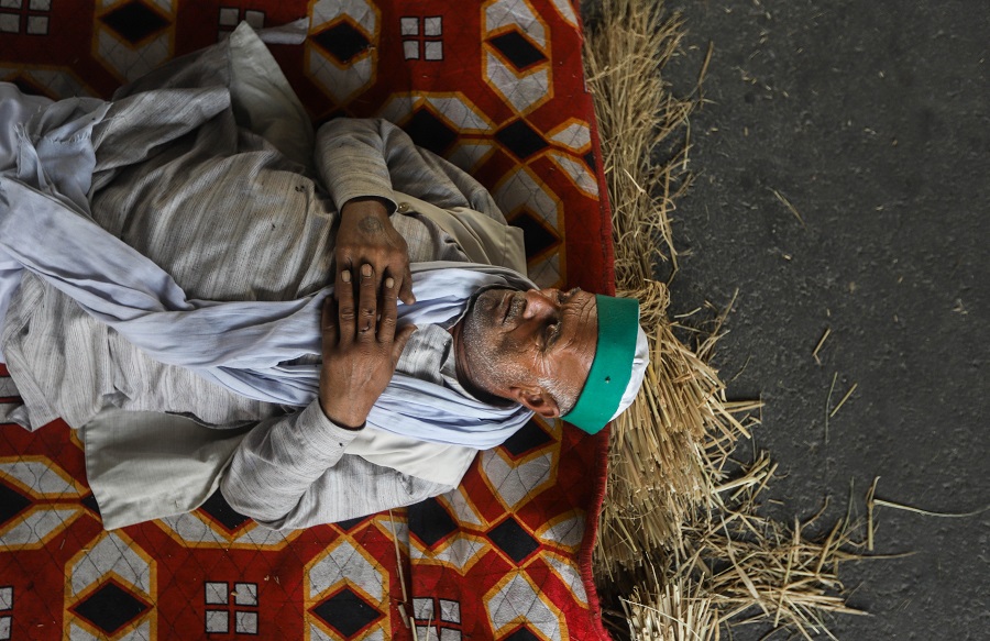 farmers protest