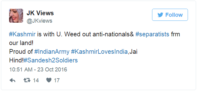 Kashmir loves India