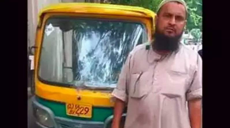 Muslim rickshaw driver