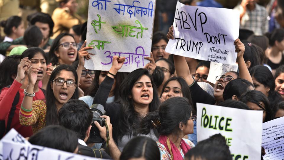 Protest against ABVP